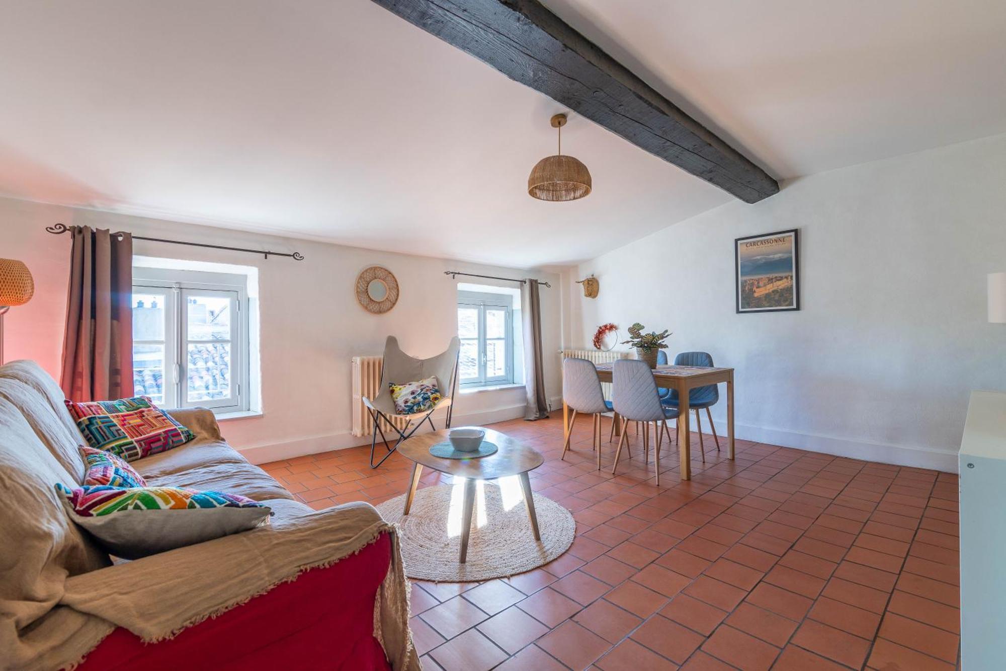 Bel Appartement Avec Cour Au Coeur De La Bastide Carcassonne Exterior foto